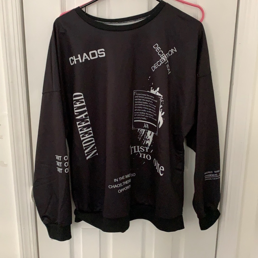 Black pull over sweater from Blushmark, size Medium